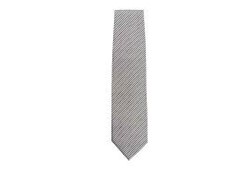 Cravate Chef Works rayée gris/noir